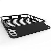 GarveeLife 46x36 Universal Roof Rack Basket - 200 LBS Heavy Duty Rooftop Cargo Carrier for SUVs Trucks Cars