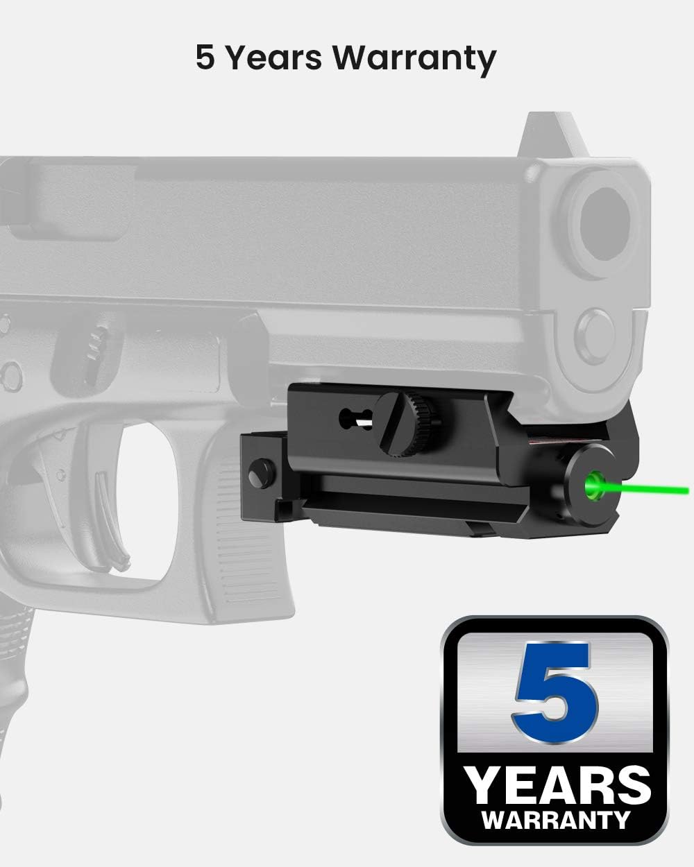 Feyachi PL-34 Green Laser Sight Low-Profile Compact Picatinny Rail Laser for Pistol Handgun Shotgun Rifle : Sports & Outdoors