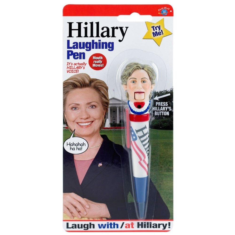 Hillary Clinton Laughing Novelty Pen