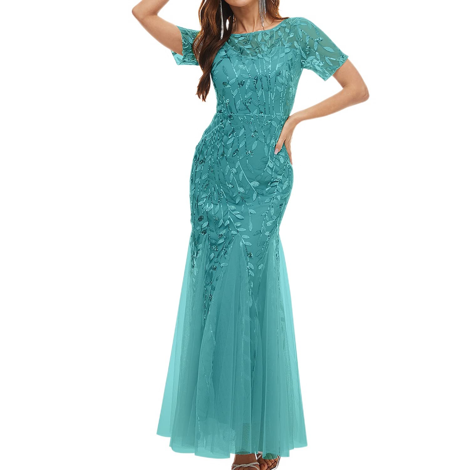 open lace back dress A Line Bateau Spaghetti Straps Sweep Train Charmeuse Prom Dresses With   Denver Dress