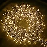 NETTA Christmas Tree Lights Cluster Lights 1000 LED - 8 Hours On Timer, 8 Light Modes, Plug in, Waterproof Indoor & Outdoor Use – 1000 LED / 12m Lit Length, Warm White