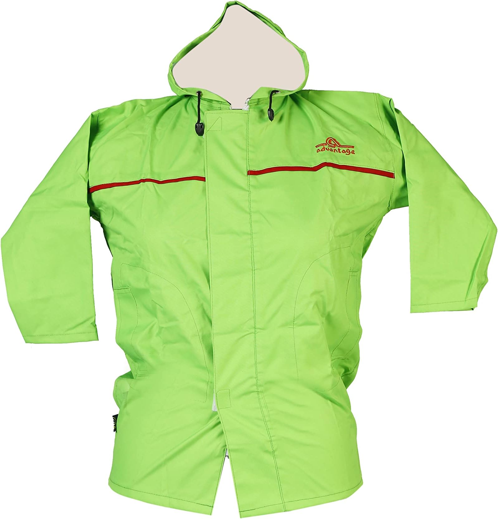 SOUNIK FASHION SDSKids green raincoat with hood and bag slot for school outdoors for kids age group 3-14 years
