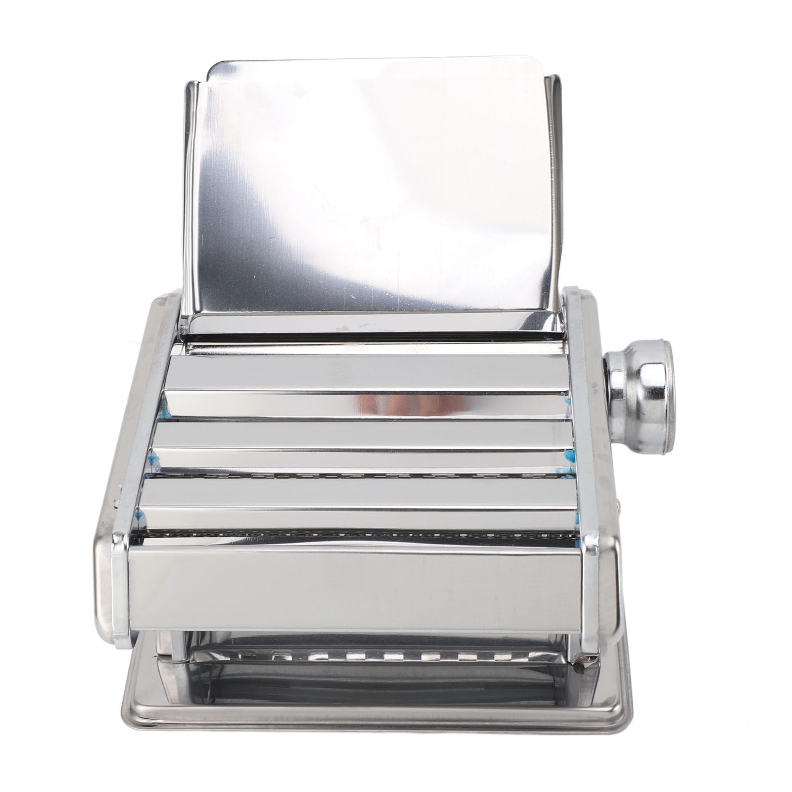 Máquina de Rodillo de Masa Manual de Acero Inoxidable con Múltiples Funciones, Fabricante de Fideos de Espesor Ajustable para Hacer Pasta (SILVER)