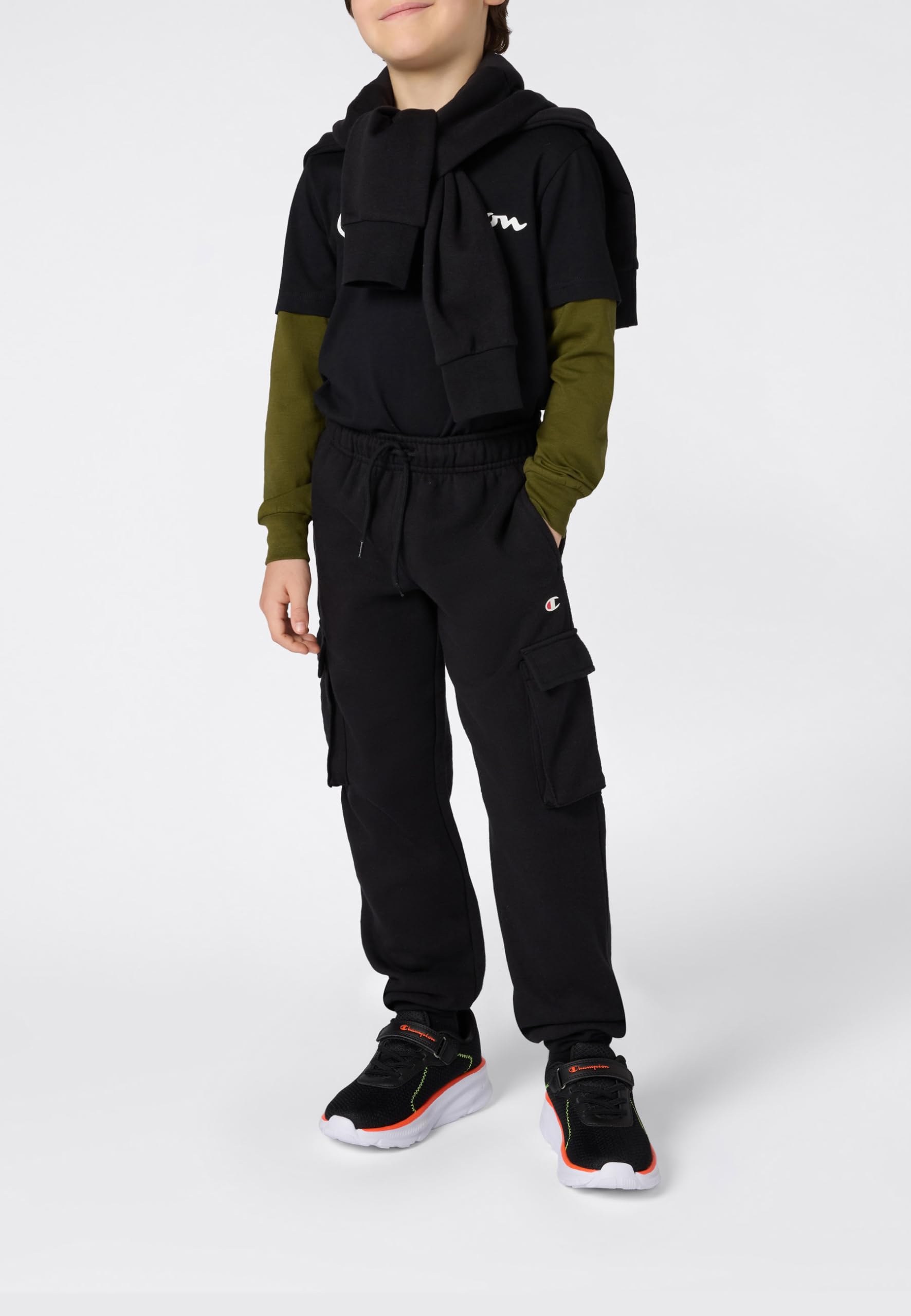 Champion Icons Polar Rib Cuff Cargo Spodnie dresowe dziecięce