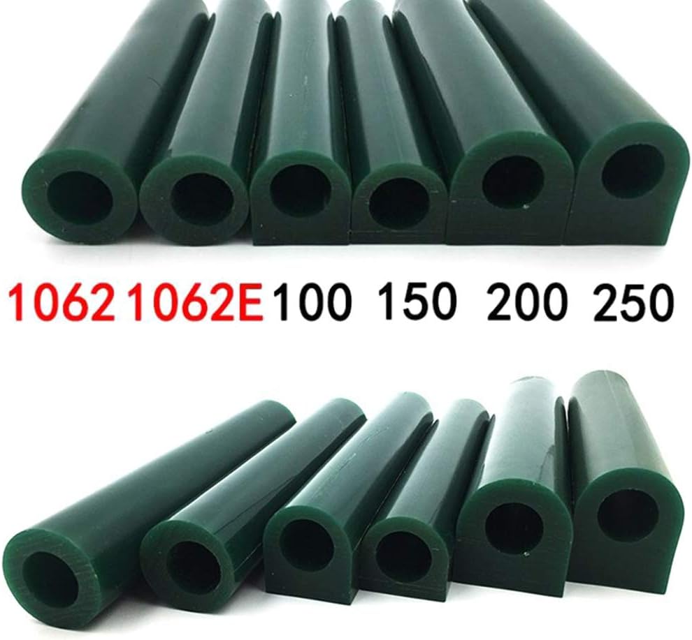 6Pieces Carving Wax Ring Tube Green Ring Carving Wax Hole Round Wax Tubes Ring Hard Modeling Wax for Jewelry Ring Wax