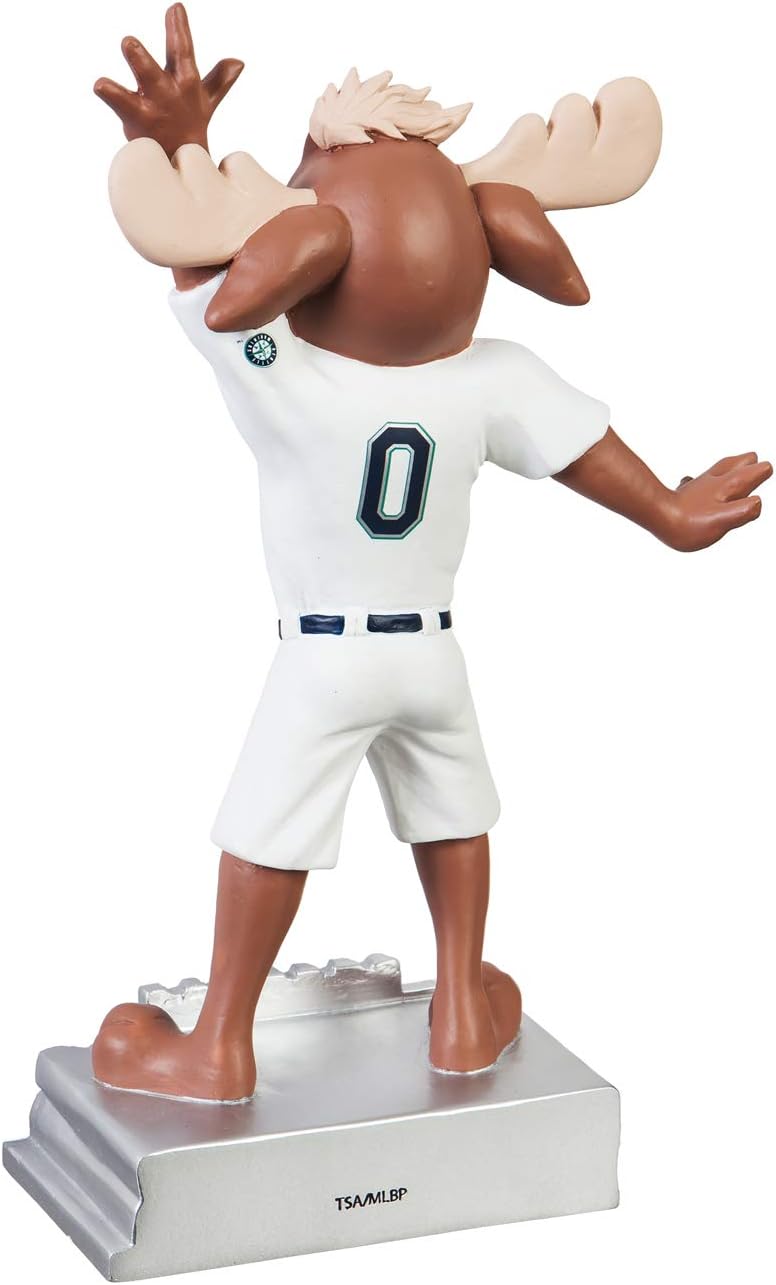 Pro Specialties Group Seattle Mariners Moose 12" Mascot Logo Outdoor Garden Statue Resin Decoration Baseball