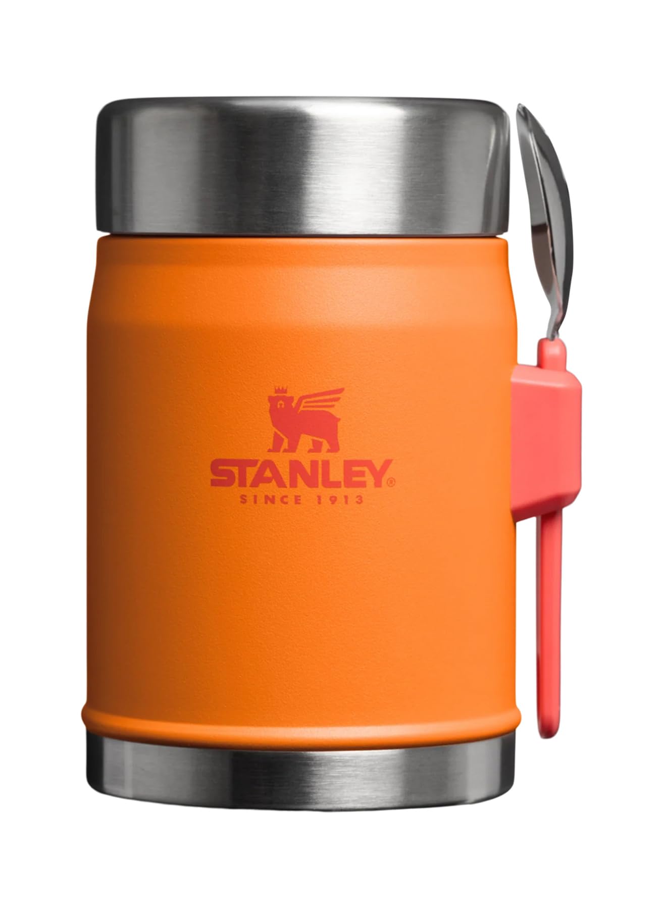 Stanley Unisex Orange Classic Legendary Thermal Food Jar With Spork 0.4L - Size One Size