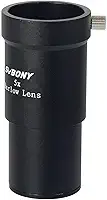 SVBONY Lente Barlow para telescópio 5X, acessório de telescópio de 3,5 cm, lente Barlow de banda larga totalmente revestida verde 5X para astronomia e astrofotografia