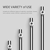 Vista 6 de Manijas Probrico modernas para gabinetes de cocina, con forma de T, color blanco