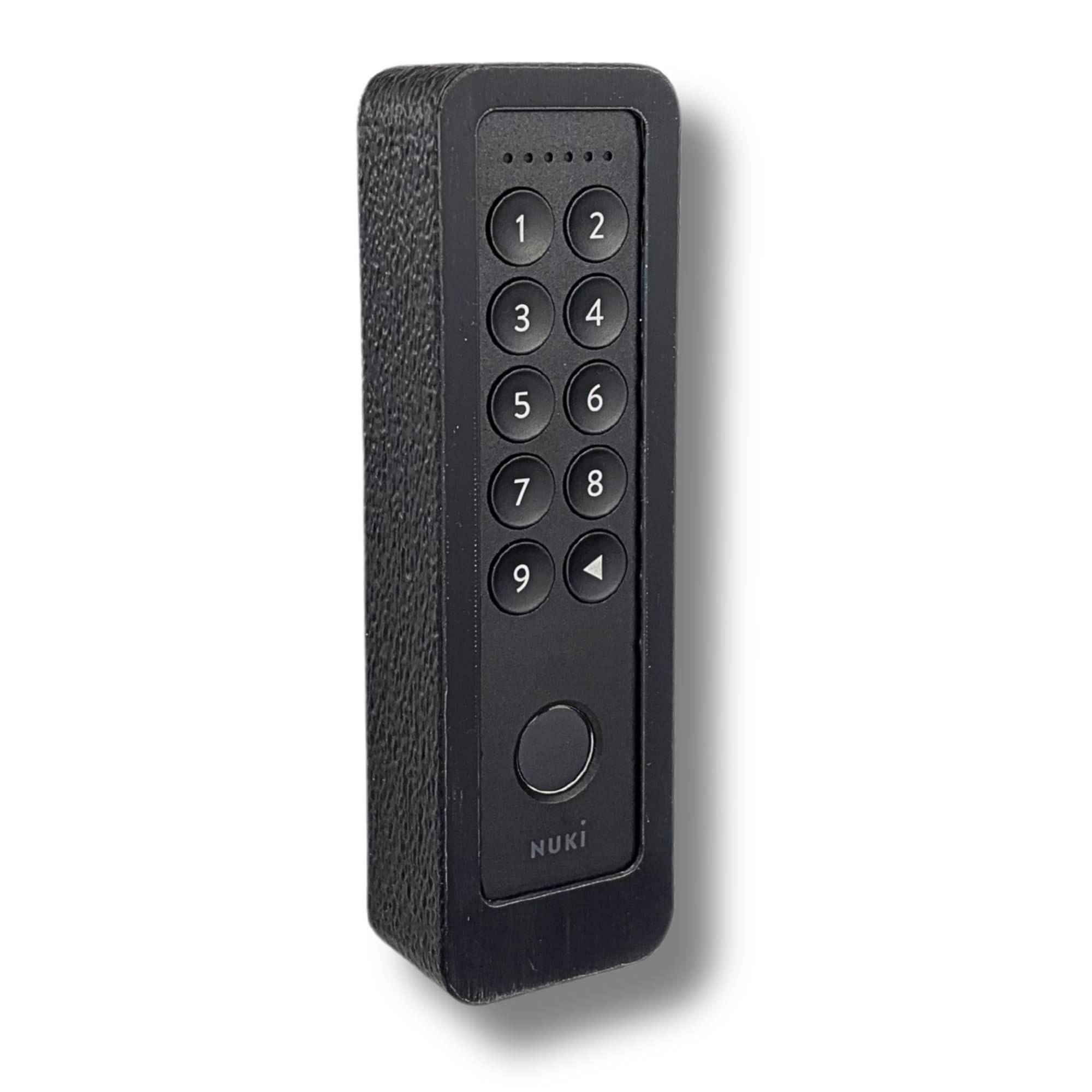 Generisch Supporto da parete compatibile con Nuki Keypad 2 - Copertura antifurto con vite di sicurezza Torx - Senza protezione dalle intemperie - Superficie simile a intonaco - Nero (senza tetto