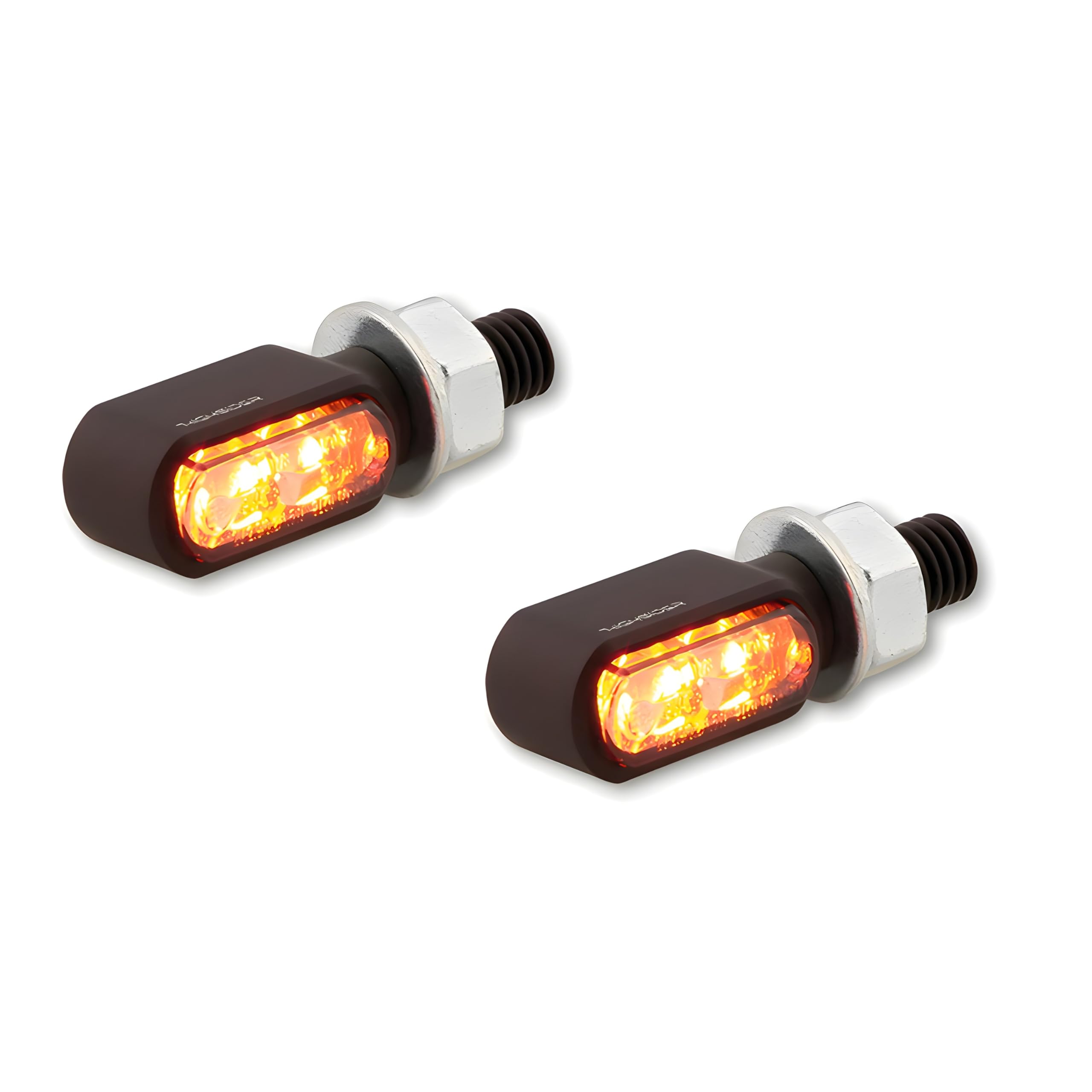 Blinker Highsider CNC Light Little Bronx 3in1 Rücklicht Bremslicht schwarz getönt paar