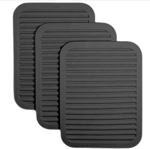 Hotsyang Salvamanteles de silicona para ollas y sartenes grandes, salvamanteles para platos calientes modernos, salvamanteles para encimeras de