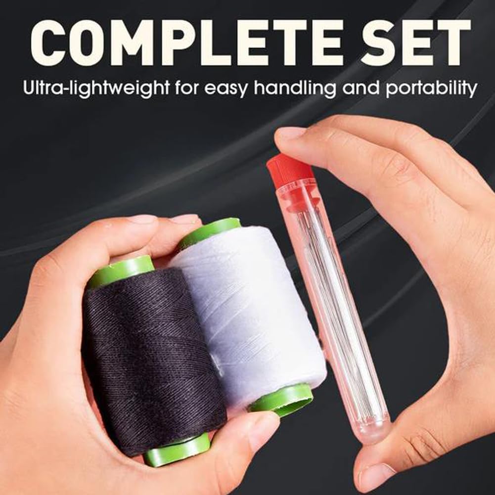Set di 37 attrezzi da cucito, ago e filo, strumenti di riparazione a mano, ultra leggero per una facile maneggevolezza e portabilità, kit da cucito per principianti