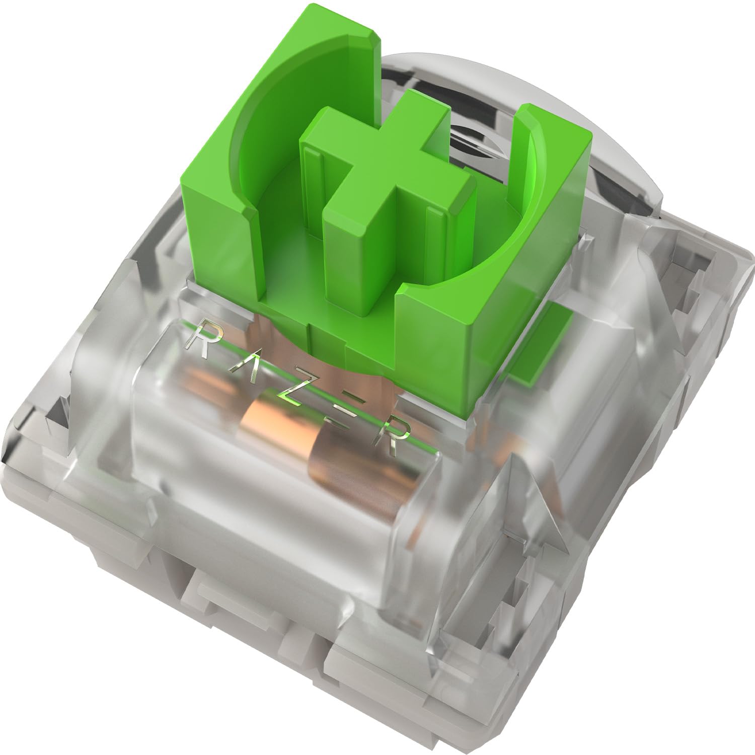 Razer Pack de Switches Mécaniques - Switches Verts Clicky (3e Gén, Logement de switch transparent avec lentille LED, Jusqu'à 100 millions de frappes, Connecteurs à 3 broches polyvalents)