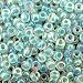 Miyuki Round Seed Beads Size 6/0 20g Glazier Blue Lined Crystal AB
