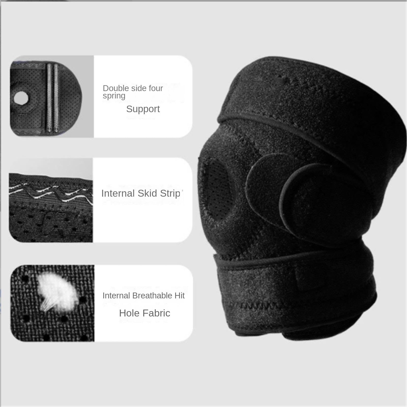 Ginocchiera Sportiva Antiscivolo Ginocchiere For Uomo E Donna Impermeabili Antiscivolo Con Cinghie Regolabili Maniche Traspiranti(Rot)