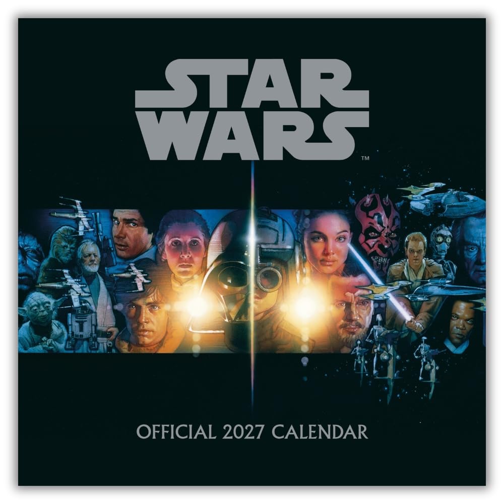 Disney Star Wars Classic Calendar 2027, Wall Calendars, Month To View, Gift