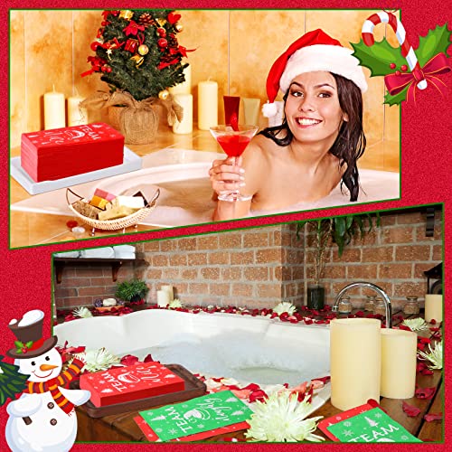200 Count Christmas Paper Napkins Disposable Hand Towel For Guest Funny Napkins For Christmas Team Party Christmas Naughty And Nice Beverage Cocktail Napkins Red And Green Santa Hat Napkins #TOP6