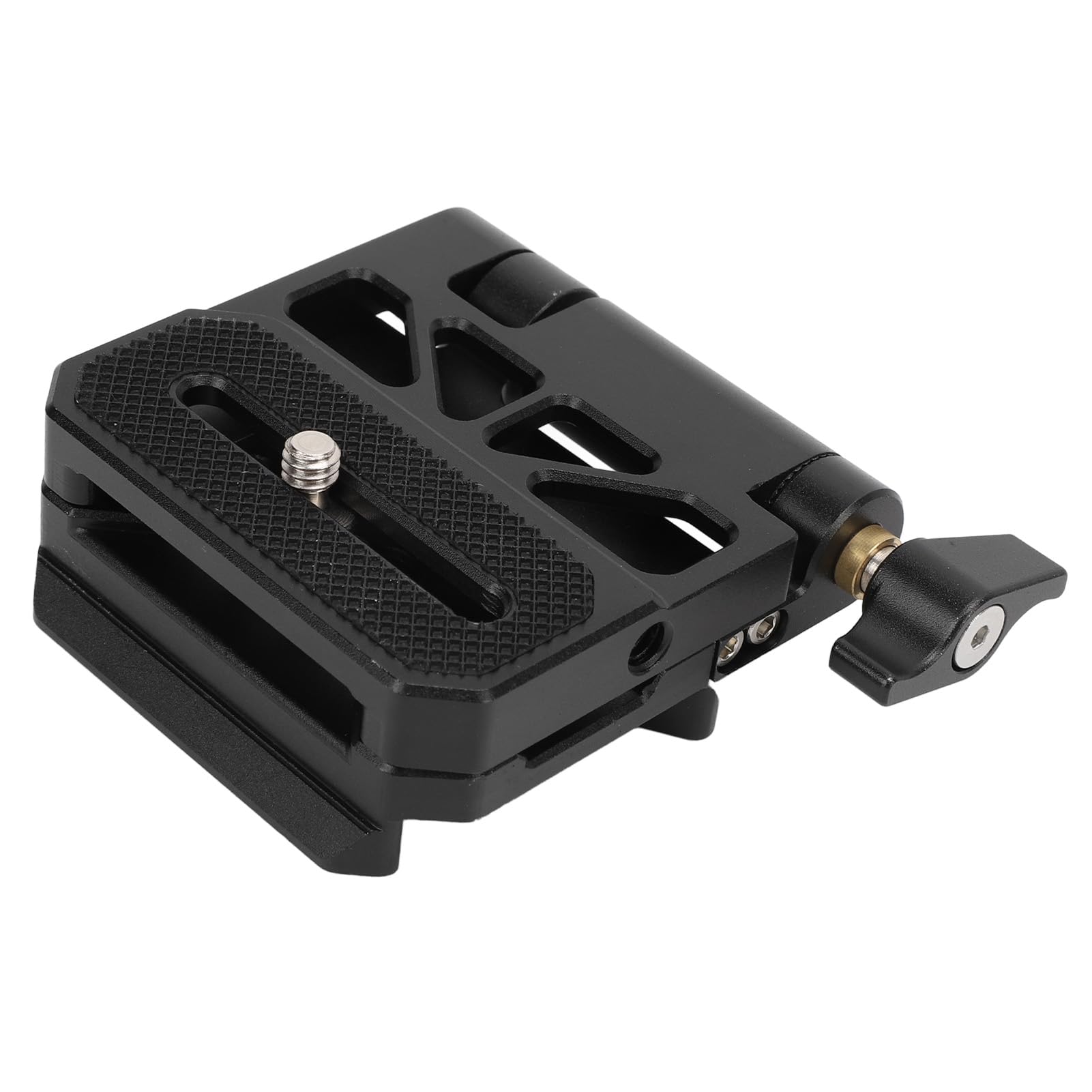 Piastra a sgancio rapido per fotocamera, adattatore di montaggio pieghevole universale, filettatura da 1/4 e 3/8 pollici, compatibile con testa a sfera per treppiede