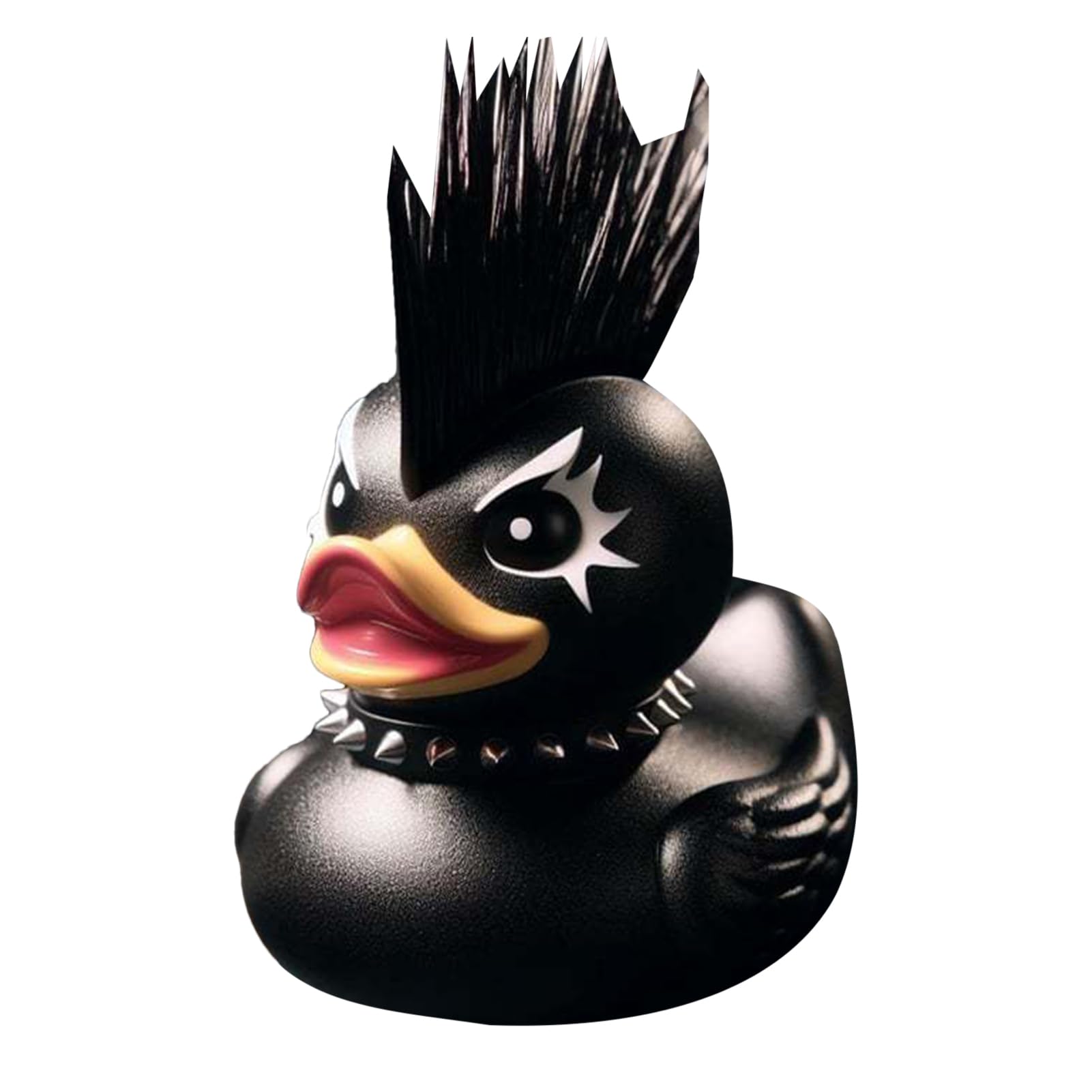 Duckieville Duck Statue, Black Ducksville Duck, Tabletop Ornaments
