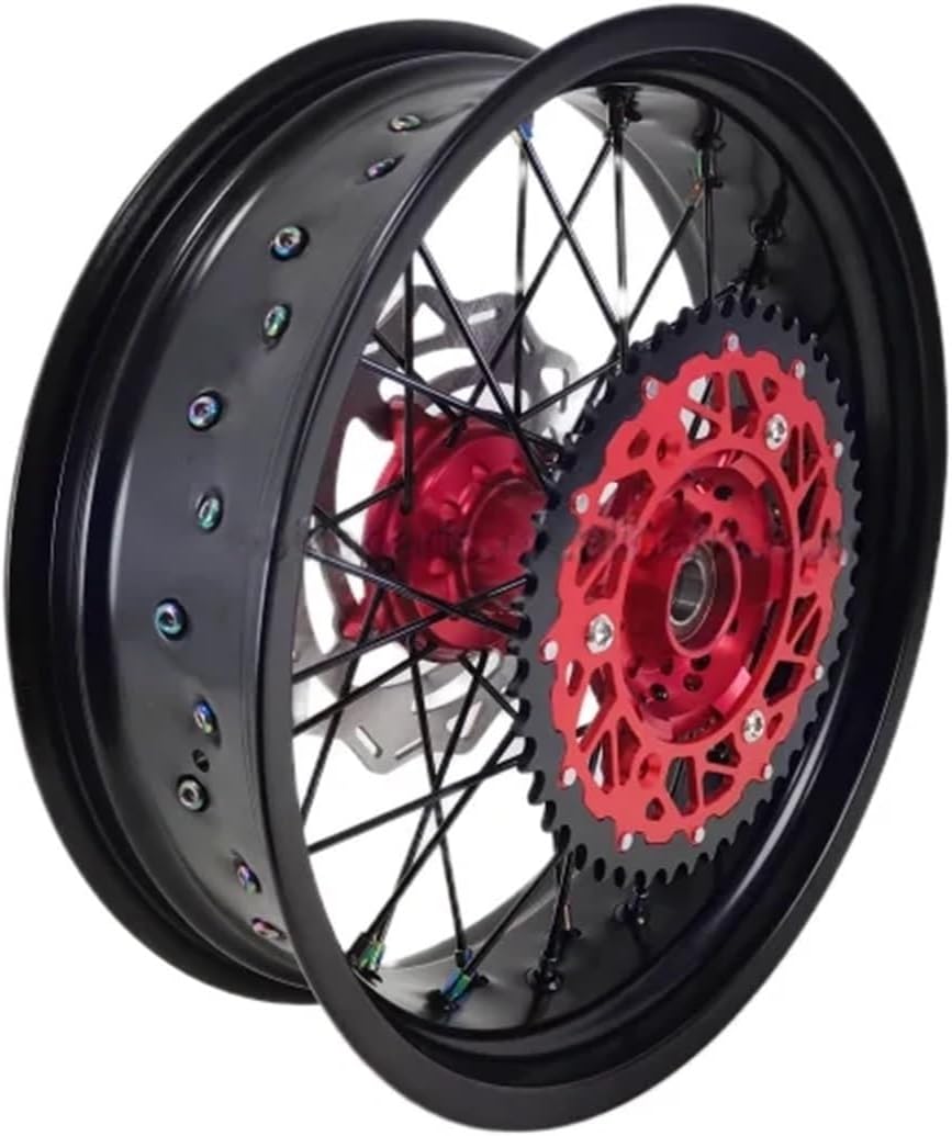 17 Motorcycle Wheels Aluminium Alloy Spoke Sets Supermoto Compatible With HONDA CRF 250 450