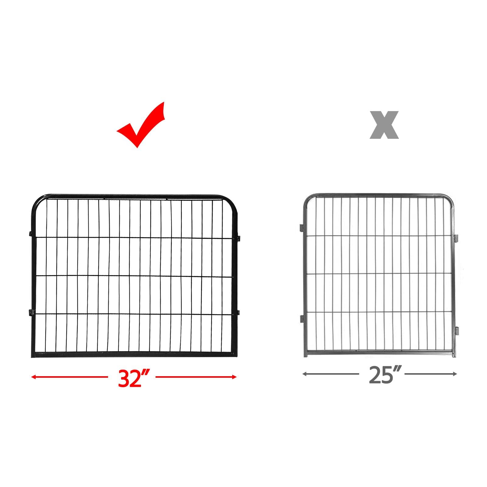 Buy Yaheetech Pet Fencing, 24inch Tall Heavy Duty Metal Pet Dog Puppy