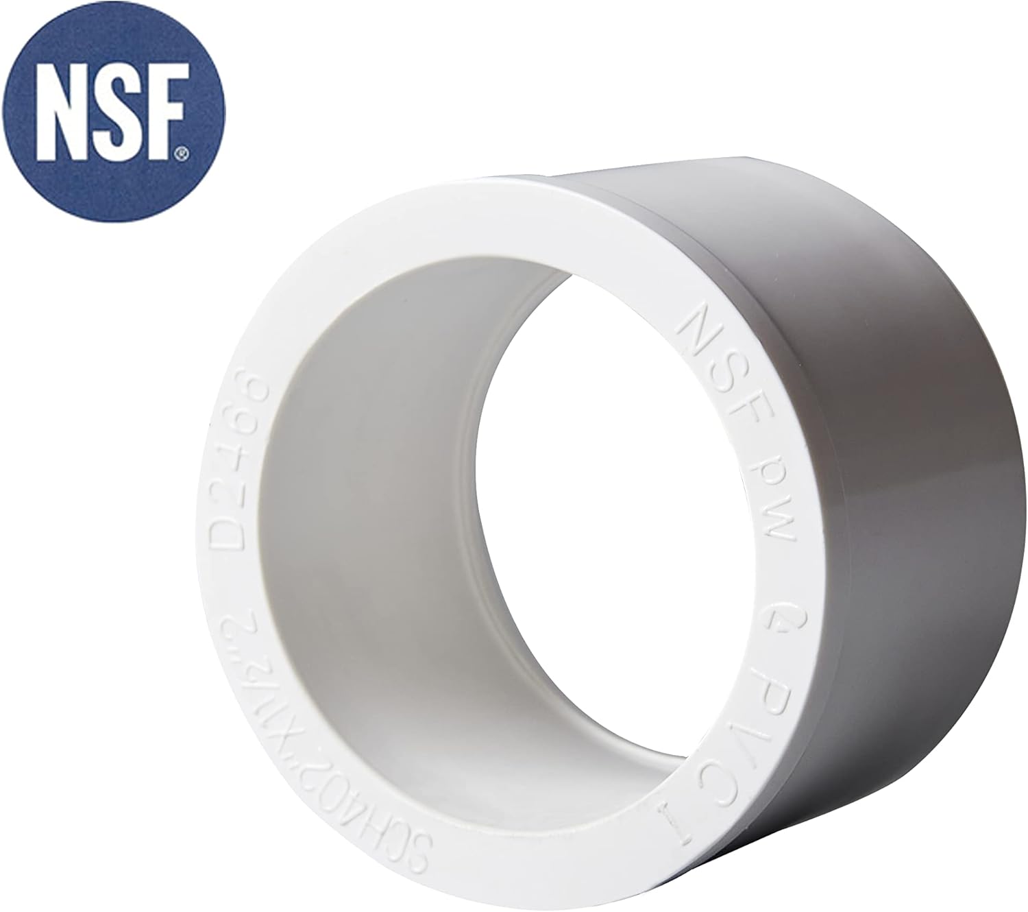 Rainbow Dream PVC Reducing Bush Adapters - 1 X 1/2 Socket X Socket White 10-Pack