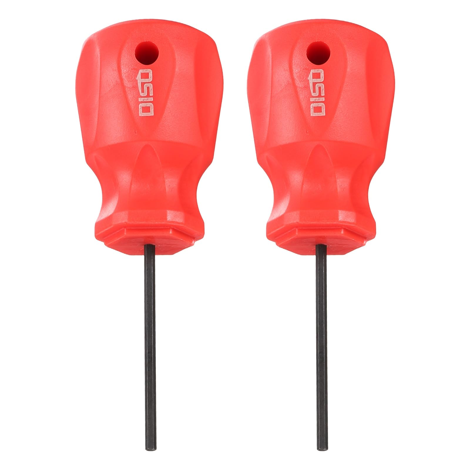 sourcing map 2pcs Small Hex Screwdriver 2.5mm 105mm Length S2 Steel Magnetic Head Metric Mini Flat Head Hexagon Screw Driver with Non-Slip Handle for Tight Spaces Hand Tools, Black