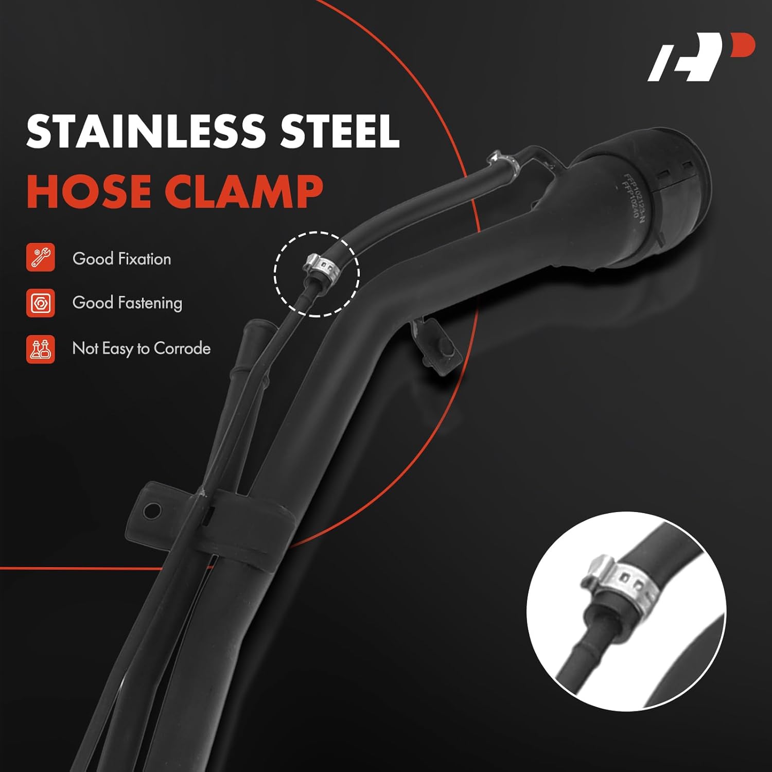 A-Premium Fuel Tank Filler Neck Pipe Hose Compatible with Kia Sportage 2005-2010 Petrol, Replace# 310301F300