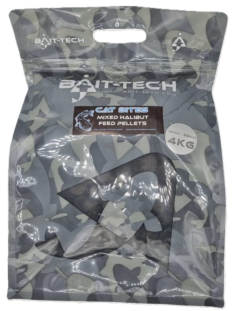 Cat Bites Mixed Feed Pellets 14mm-28mm Mixed Sizes (4kg) Cat Fish Fishing Bait