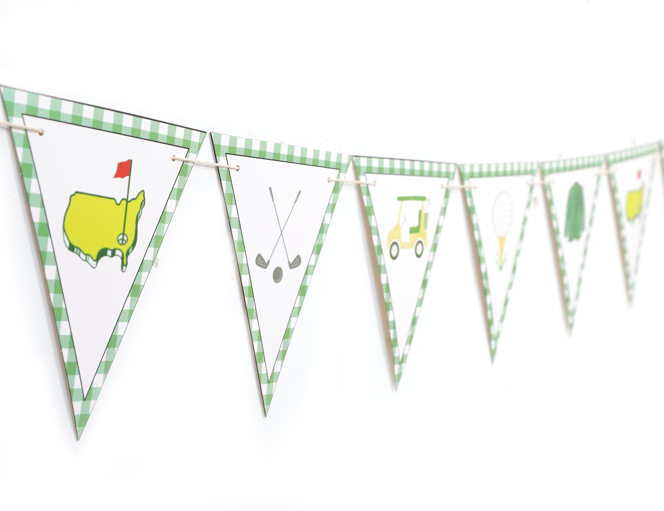 Golf Themed Birthday Banner - Golf First/1st Birthday Party Decorations,Hole In One Party Banner,Hole In One First Year Banner