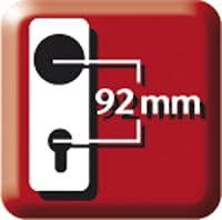 Vista 4 de ABUS HLS214 F9 Doble Manija Acero Inoxidable 31699 Montaje de Seguridad de Puerta (el embalaje puede variar)