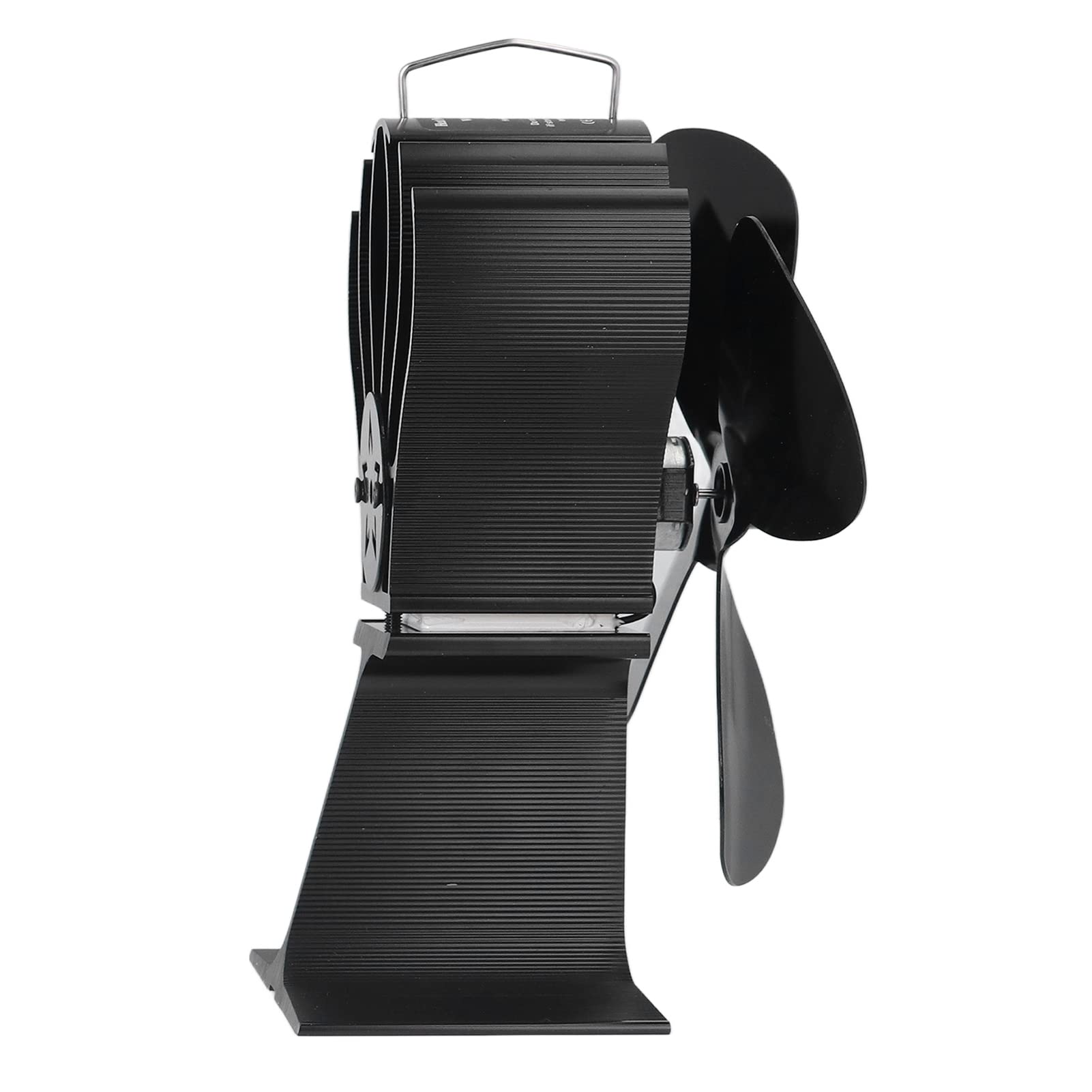 Zerodis Ventilatore per Stufa a Legna, Ventilatore Termoelettrico a 4 Pale 160-220 CFM Funzionamento Silenzioso Tecnologia Migliorata Ecologico Non Elettrico per Stufe a Legna Pellet e a