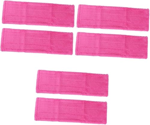 GLEAVI 6 piezas de paño de microfibra fregonas de limpieza para pisos de repuesto genérico húmedo fregonas de limpieza para pisos almohadilla de