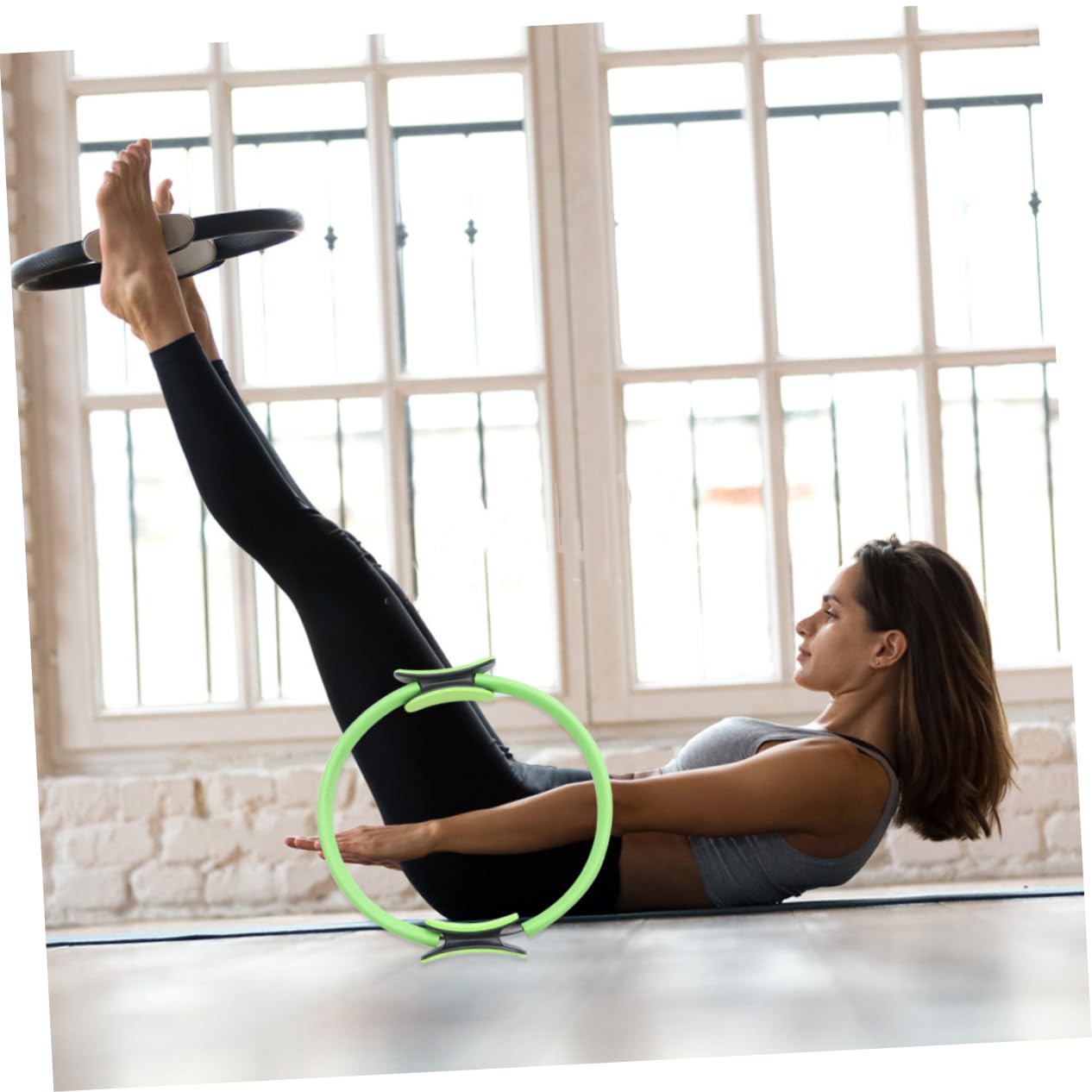 Mikikit Yoga Circle Pilates Resistance Ring Yoga Tool Balance Ring Fitness Accessory