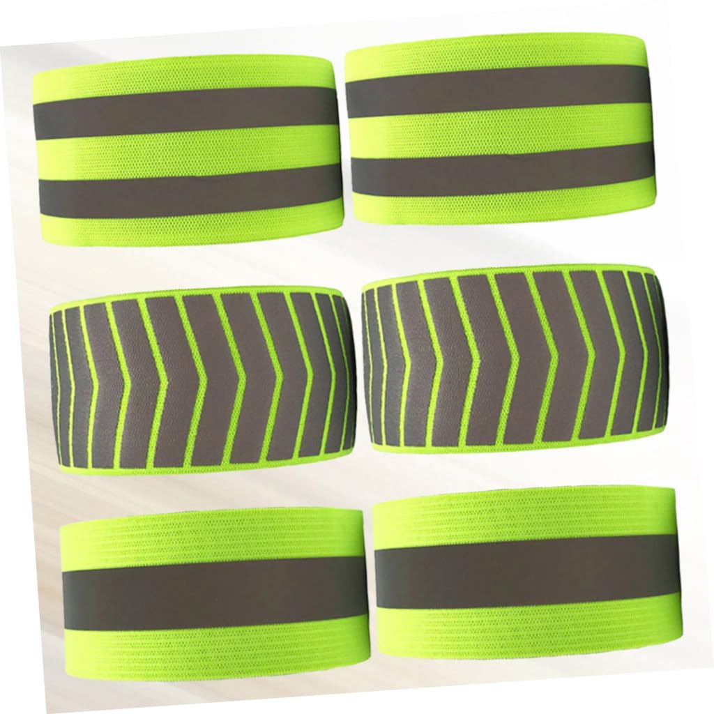 Sosoport 18stücke Teiliges Reflektierende Sicherheitsarmbänder Für Outdoor-aktivitäten Fluoreszierende Armbänder Grün Elastisch Und Vielseitig Einsetzbar Für Joggen Radfahren Wandern