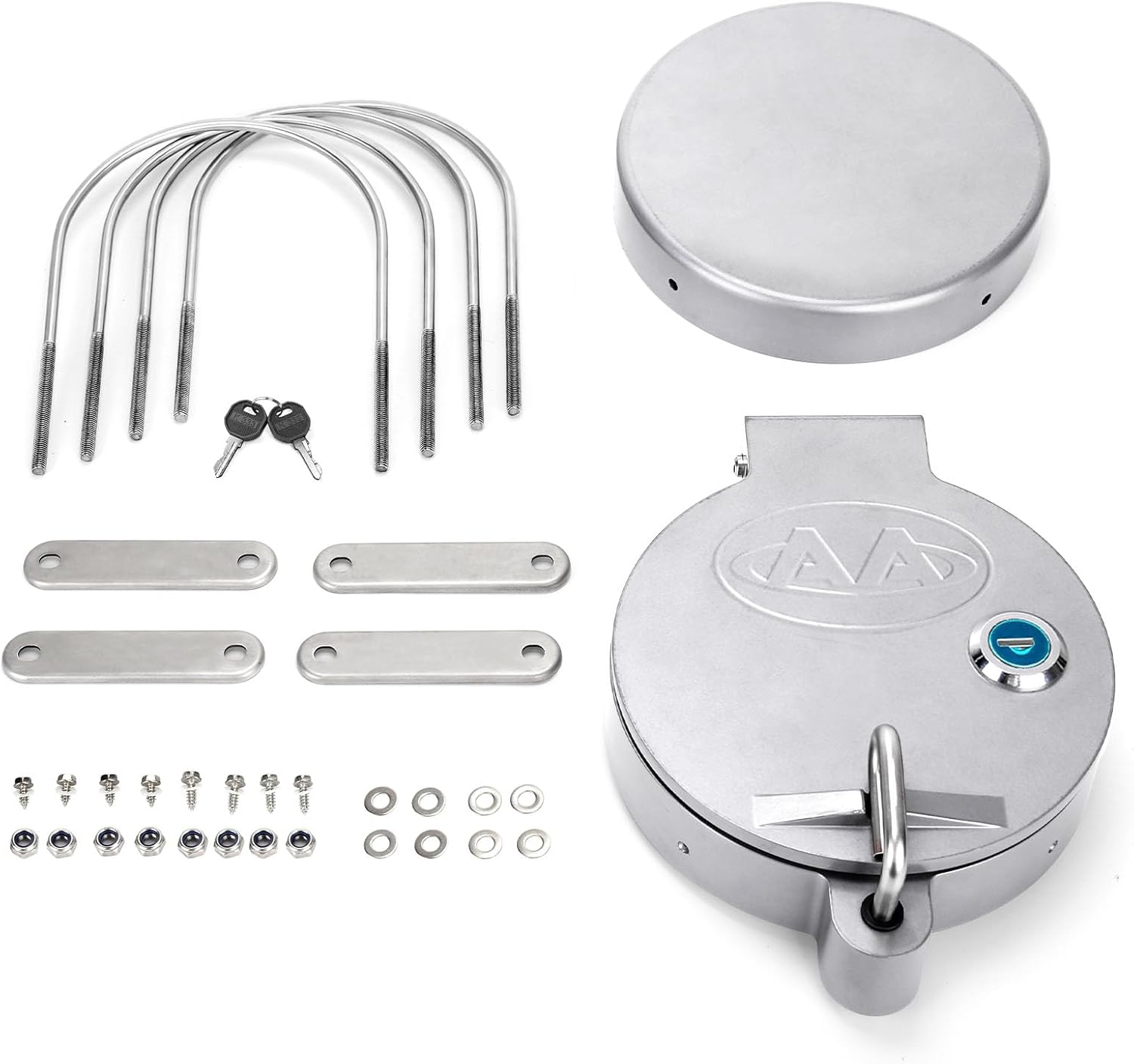 AA Products Universal Conduit Carrier Kit Fit 4" PVC Pipe, No Drilling Required, Silver