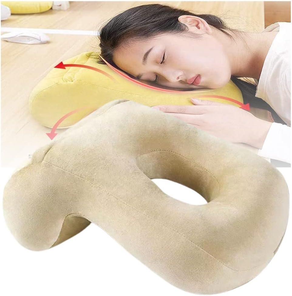 Face Down Pillow After Eye Surgery with Hole, Head/Shoulder