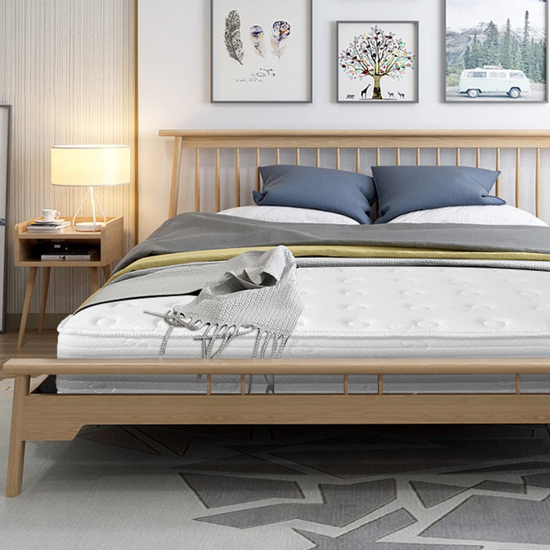 Good NiteSingle Mattress Pocketed Springs Mattress 3FT Hybrid Sprung Mattress Medium Firm with Breathable Foam and Fire Resistant Jersey Knitted Fabric (Single 90×190cm)