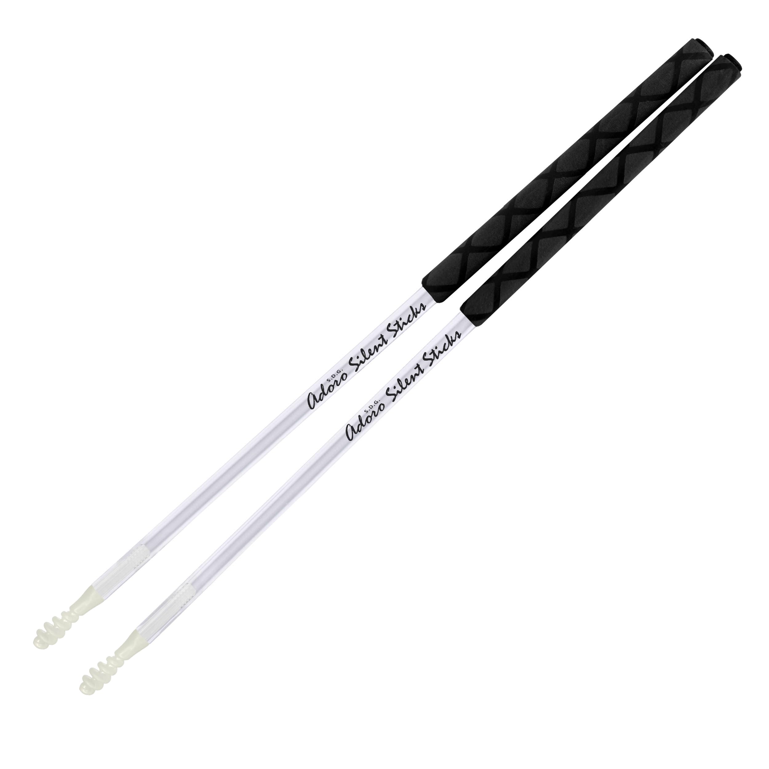 Adoro Baquetas silenciosas, ideales para música acústica, volumen bajo con sonido completo, no necesita protección acústica.
