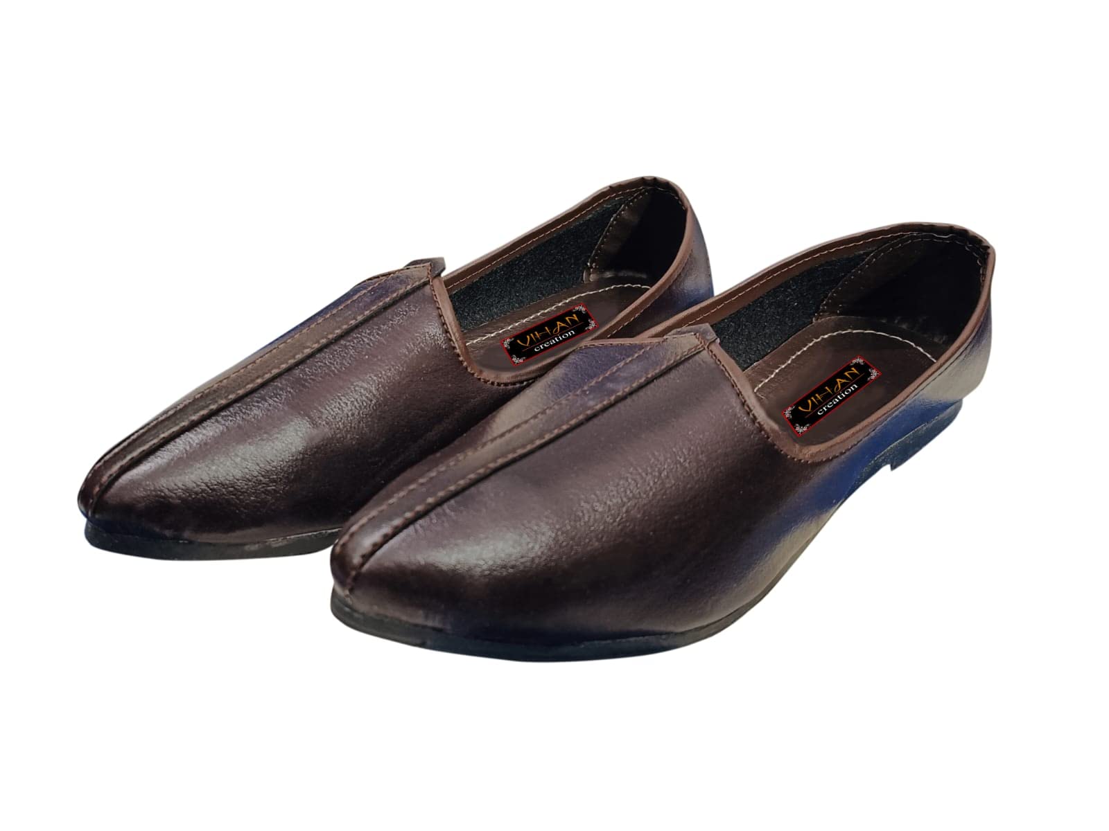 Vihan Creation Mens Black Ethnic Juttis Mojaris & Partys Shoes ll Mens Casual Loafers Shoes GeJ-1790 (Tan, 7) (B0CHYW9DM8) Amazon Price History, Amazon Price Tracker