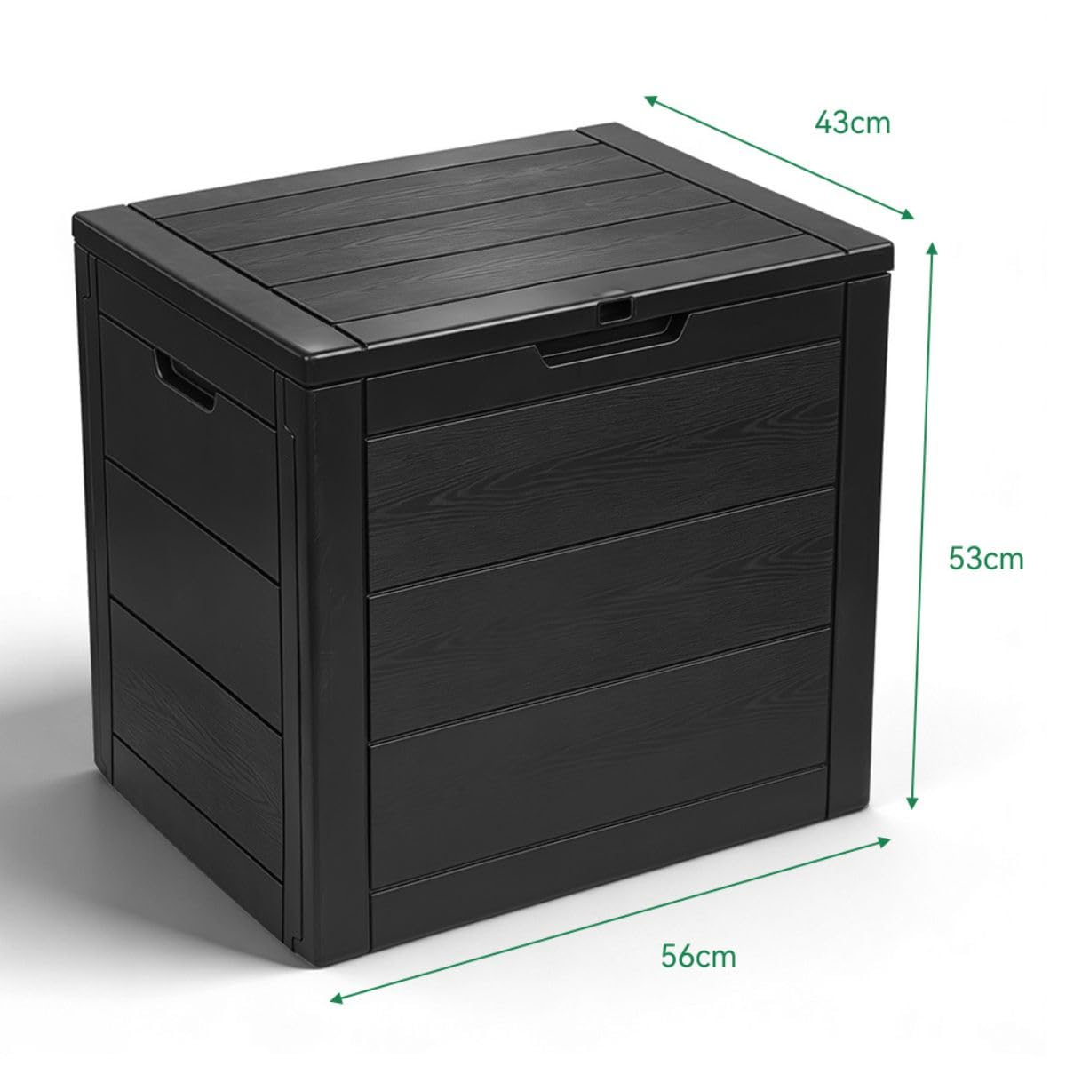 Mobiclinic®, Baule da Esterno, 120L, in Resina, per Giardino, Patio, Balcone, 56x43x53 cm, Impermeabile, Coperchio Incernierato, Chiusura a Scatto, Maniglie, Montaggio senza Attrezzi, Boxly