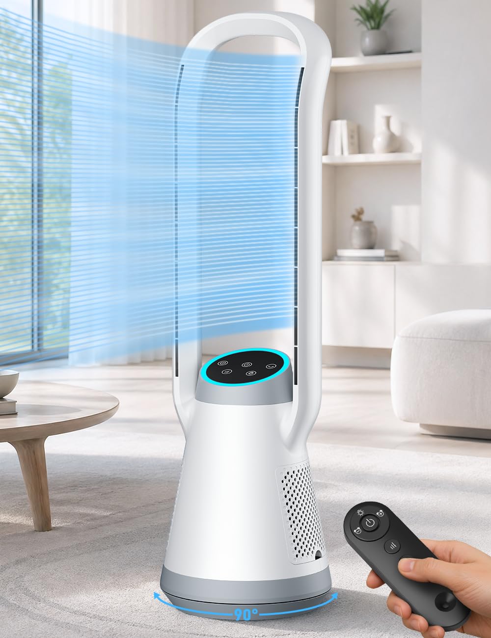 fancole 35 Bladeless Tower Fan