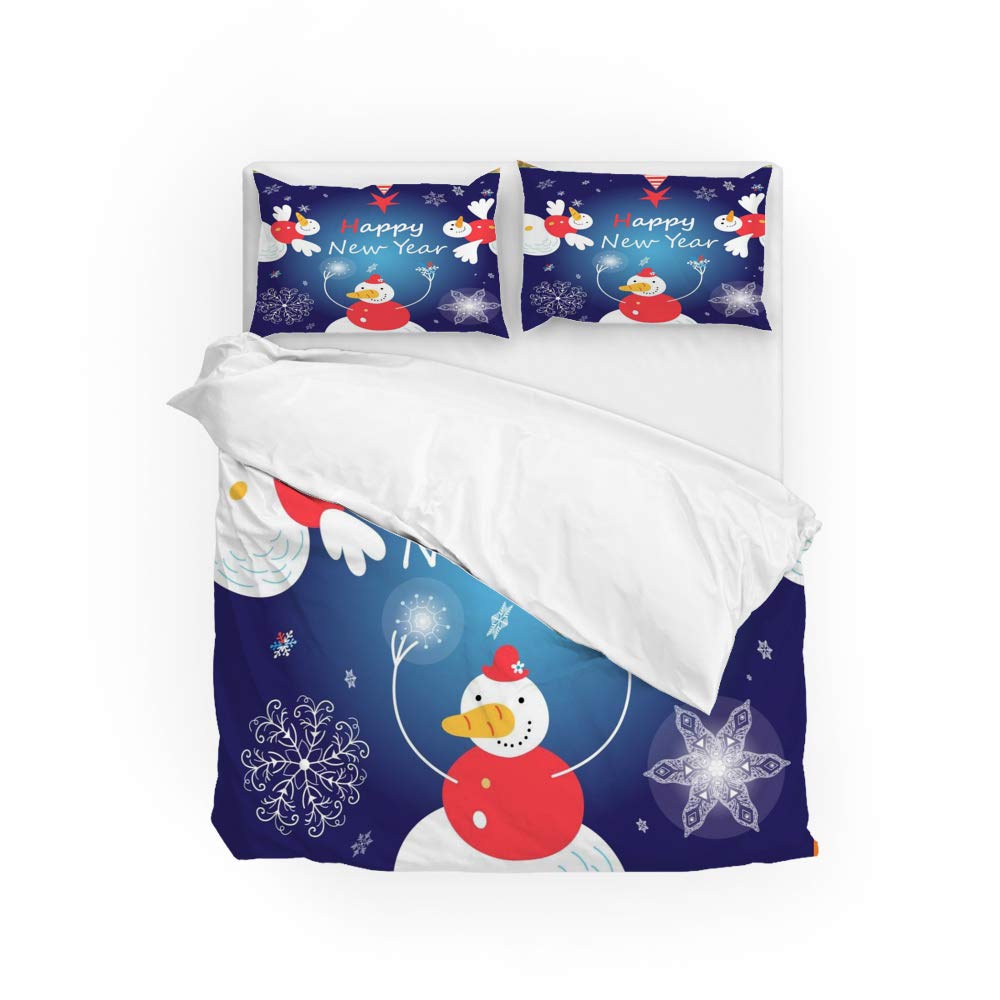 Parure de lit housse de couette CHEHONG microfbre cadeau idéal pour maison et Nouvel An