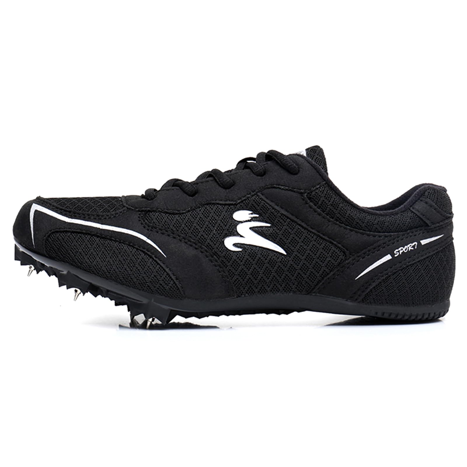 Zapatillas de Clavos Atletismo para Hombre con 7 Clavos Antideslizantes Zapatillas Deportivas para Sprint Velocidad Sprint Running