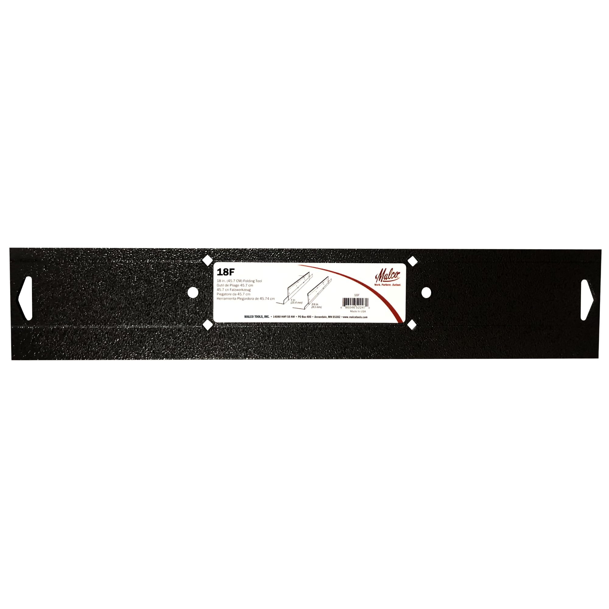 Malco 18F Sheet Metal 18" Folding Tool (1per Pack) , Silver