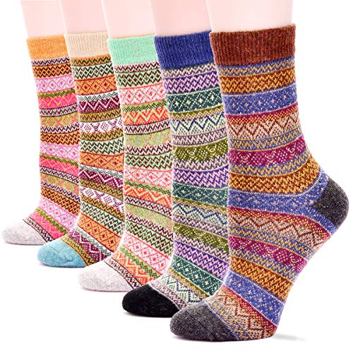 Image of Womens Wool Knit Winter Socks