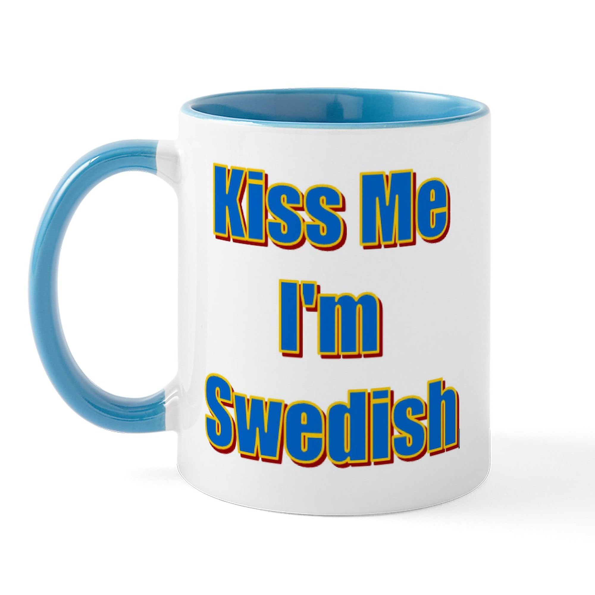 CafePress Kiss Me I'm Swedish Mug 11 oz (325 ml) Ceramic Coffee Mug