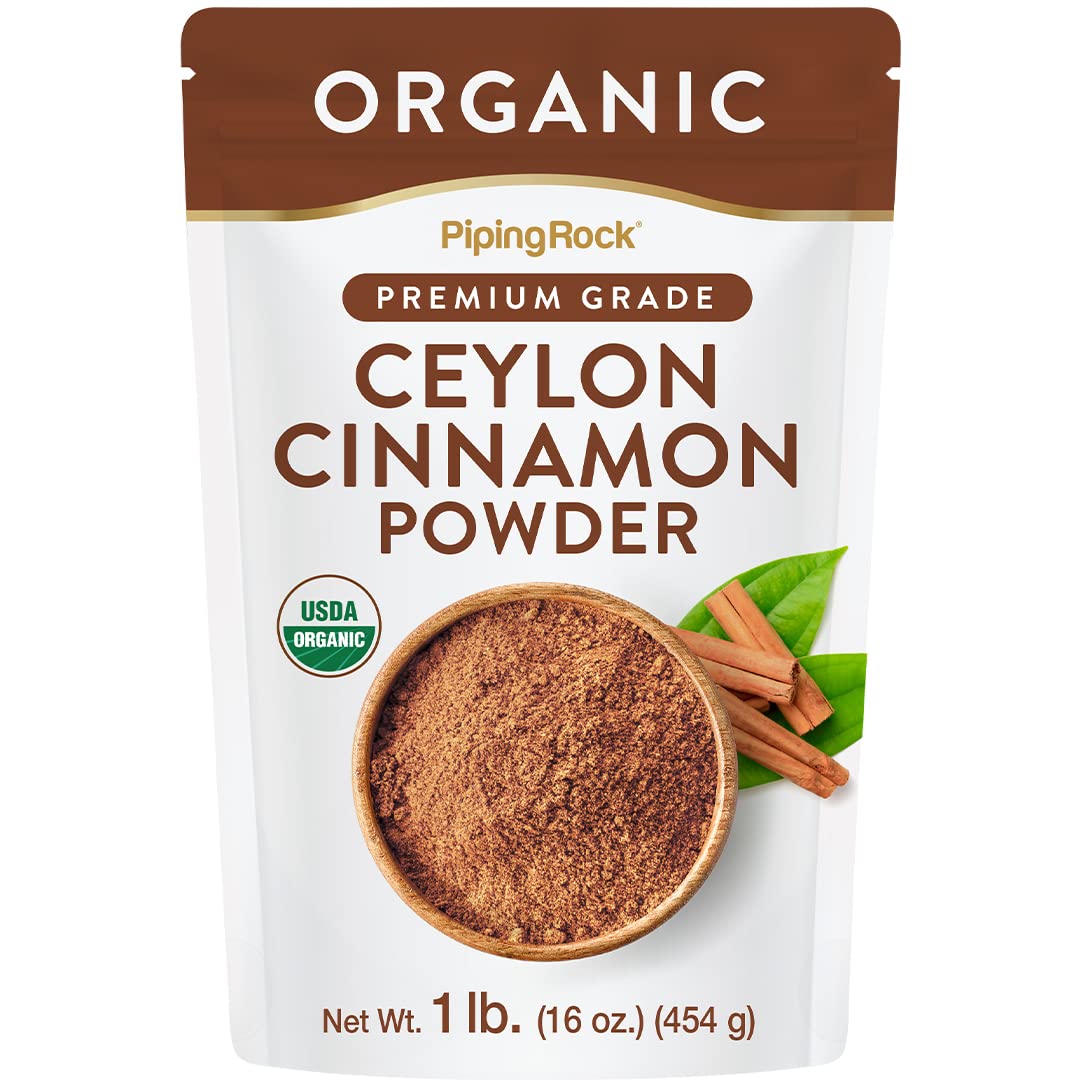 Piping RockCeylon Cinnamon Powder (Organic) | 1 lb (454 g) Bag | by