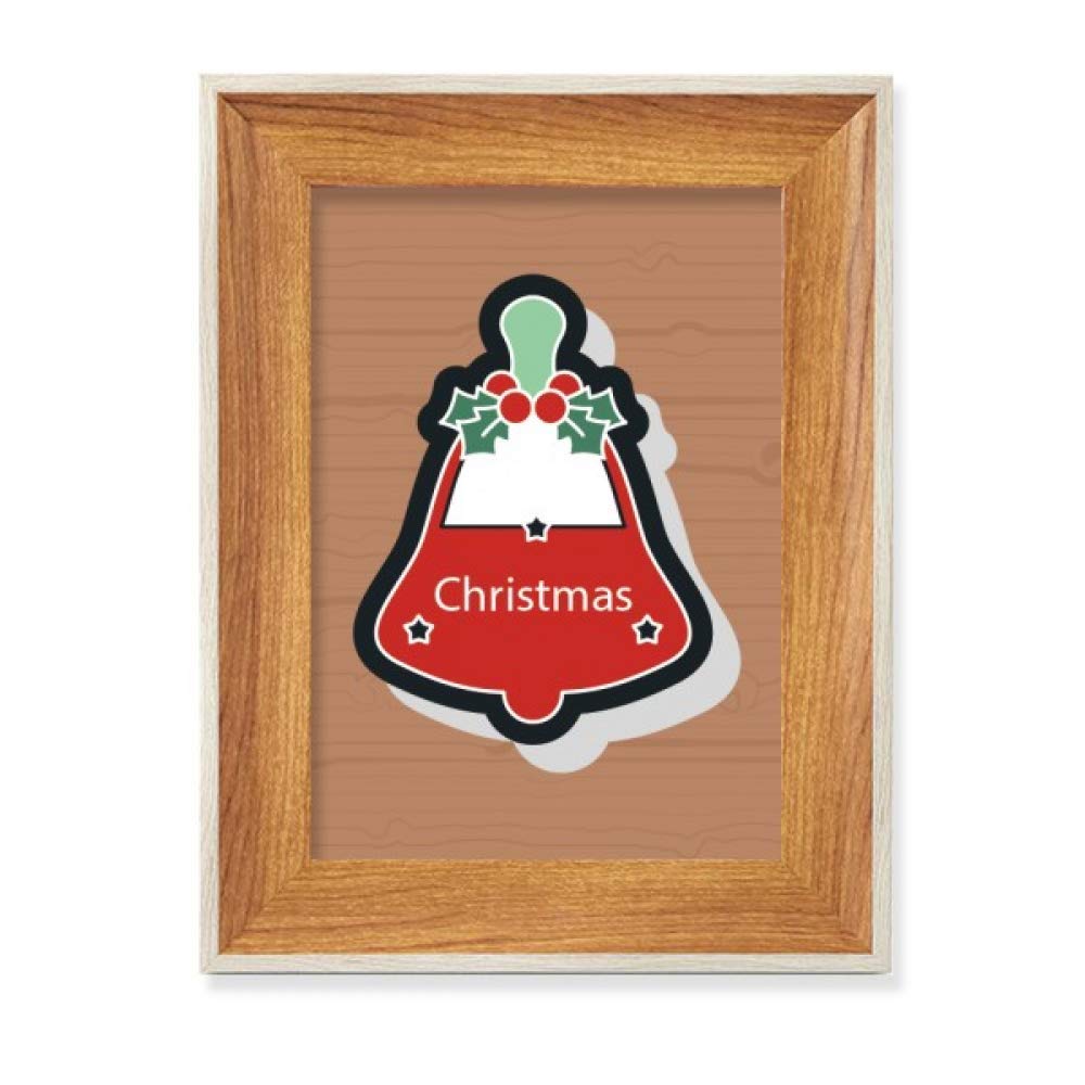 Cadre de photo en bois de Noël style cartoon pour tableau d'affichage de bureau